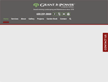 Tablet Screenshot of grantandpower.com